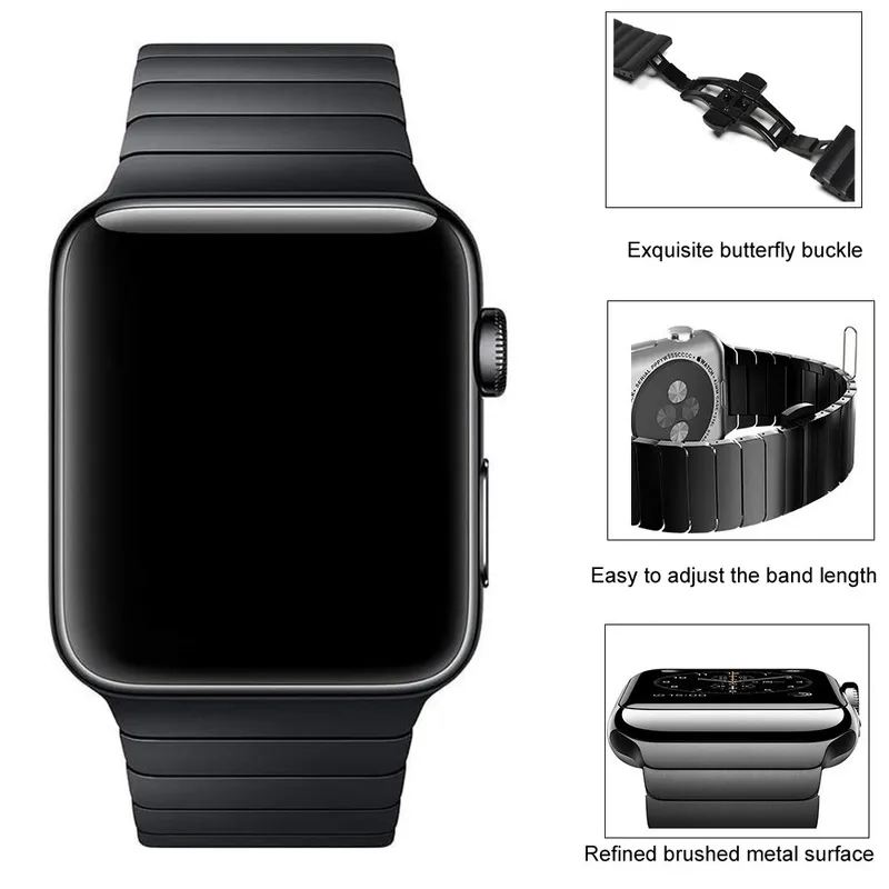 Pulseira para Apple Watch 6 5 7 Banda 45mm 44mm 41mm 40mm Correa de aço inoxidável para iwatch SE Strap Pulseira 42mm 38mm Watchband 227139584