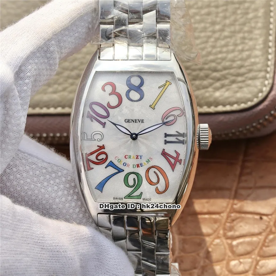 ABF Factory Luxury Watches 8880 CH Crazy Hours FM2001 Orologio automatico da uomo Cristallo di zaffiro Quadrante nero Bracciale in acciaio inossidabile Ge3318