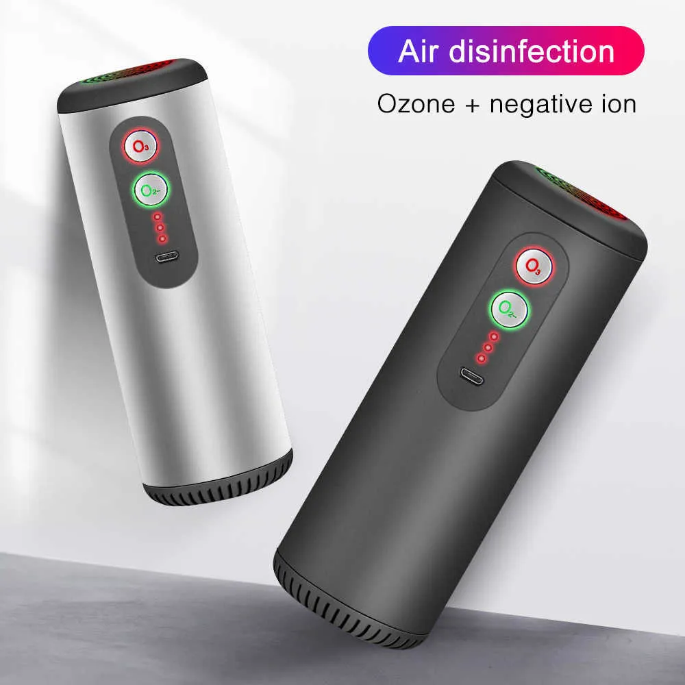 Purificateur d'air USB pour voiture avec filtre HEPA désodorisant véhicule capteur infrarouge nettoyant pour bureau à domicile gris