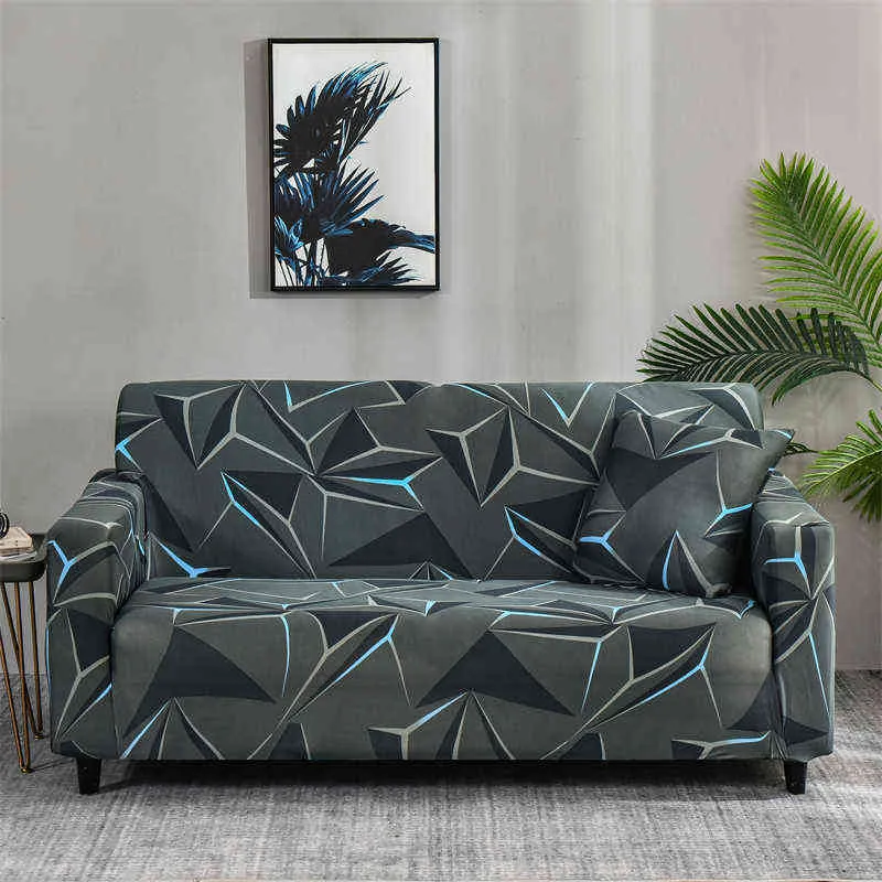 Kerst Elastische Sofa Covers voor Woonkamer Stretch Tight Wrap All-inclusive stoel Couch Slipcovers Home Decor 1/2/3 / 4-ZEER 211102