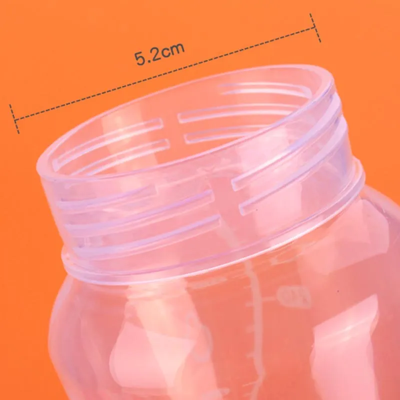 300 ml biberon enfants tasse Silicone Sippy enfants formation mignon bébé eau potable paille biberon mains bouteille 28024170691