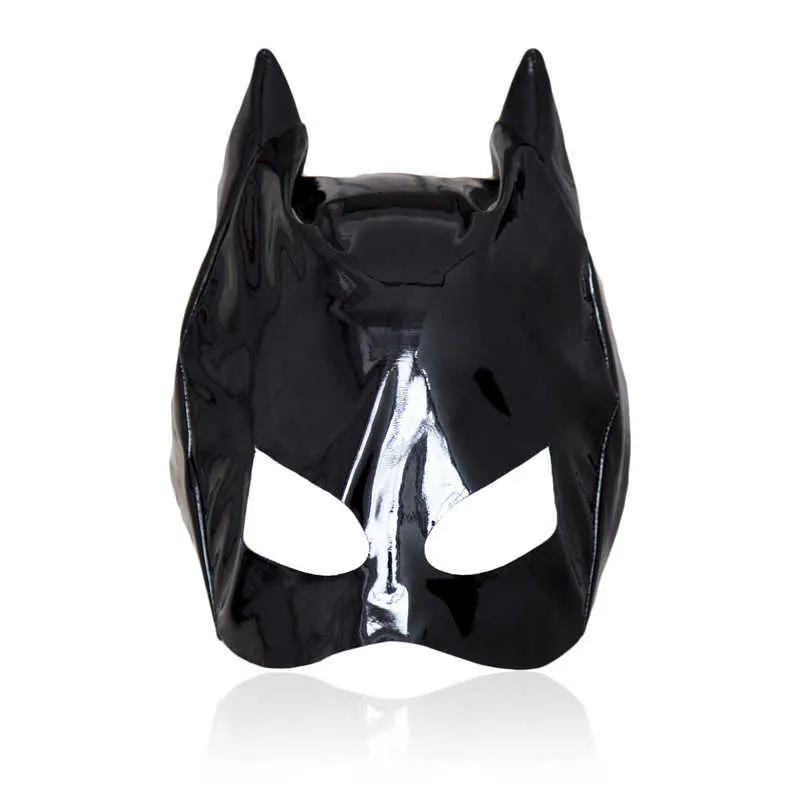 Sexy Leather Cat Head Mask, Fetish Cat Hood Half Face Mask BDSM Pet Role Play Party Mask Slave Head Bondage Sex Toys For Women Q0818