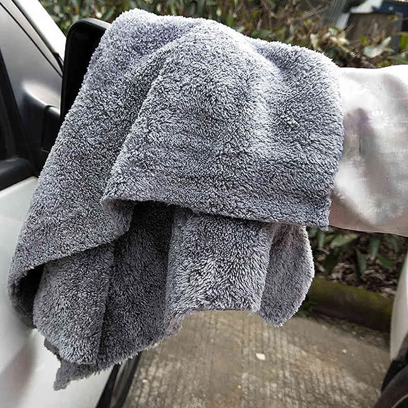 12 STKS 350GSM Ultra-dikke Edgeless Microfiber Handdoeken Auto Cleaning Doek Auto Was Waxing Drying Polishing Detailing Handdoek