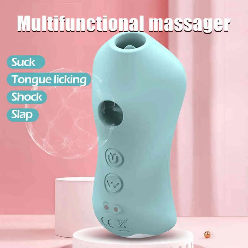 NXY Sex Pump Leksaker Vibrerande Licking Sugnippel Rose Vibrator Vuxen för Kvinna LGBT Silikon Bröstmassager G Spot Clitoris Stimulator 1221