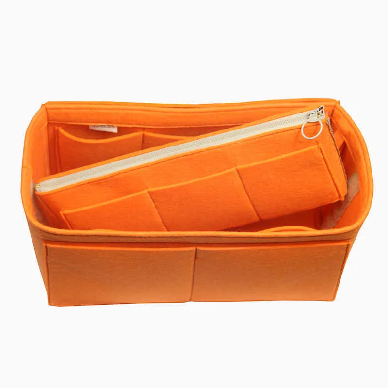 For Kel l y 25 28 32 35Basic Style Bag and Purse Organizer wDetachable Zip Pocket3MM Premium Felt Handmade21081341562