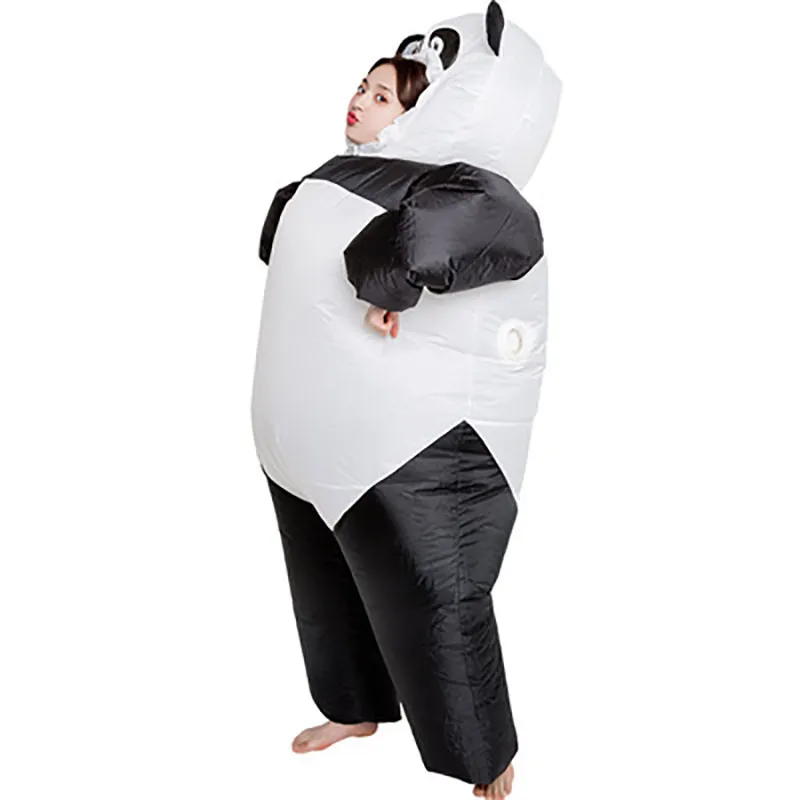 Maskotka Doll Kostium Nadmuchiwane Panda Kostium Dla Kobiet Dorosłych Unisex Anime Bear Maskotki Fancy Dress Zwierząt Milk Cattle Carnival Party Hallowee