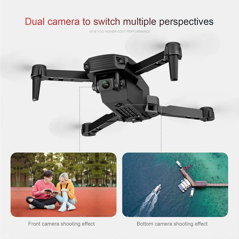 Drone Rc Mode sans tête 4K Double caméra pliable avion à distance 1080P Double quadrirotor hélicoptère enfants jouets S70 PRO 2202241108467