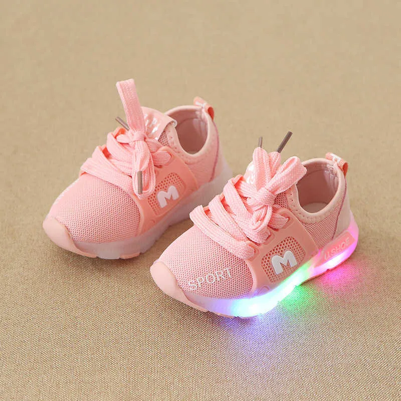 New Luminous Shoes Boys Girls Sport Shoes Baby Flashing LED Lights Fashion Sneakers Toddler's Sports shoes SSH19054 H08289321444