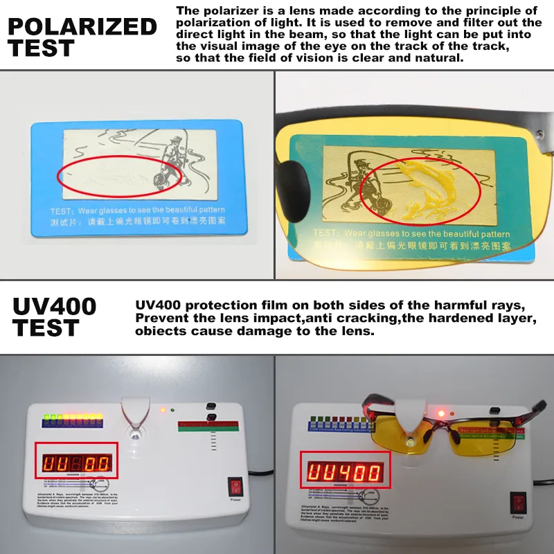 I migliori occhiali da notte la guida degli occhiali da sole polarizzati da uomo Polarizzati occhiali da guidatore Pochromici Goggles Zonnebril Heren252M