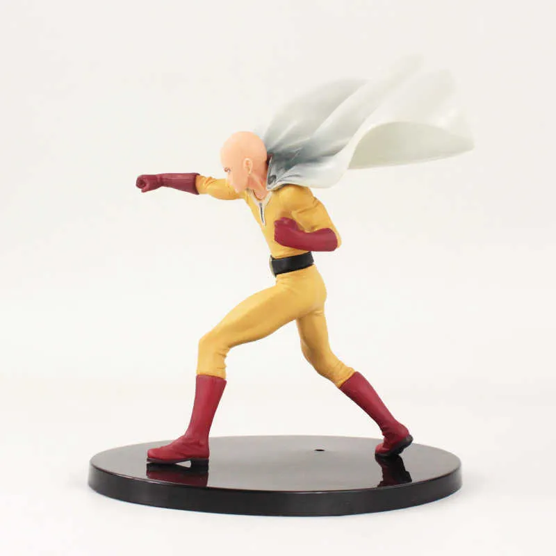 21 cm Anime DXF Figura One Punch Man Saitama Sensei Action PVC Figure da collezione Model Toy Regalo bambini Q07227051256