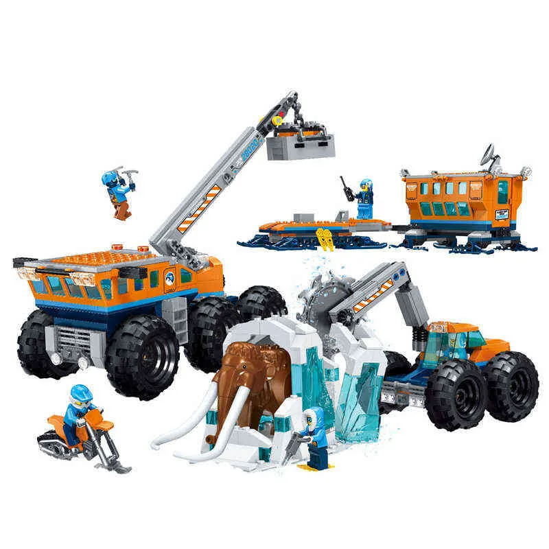 10997 City Series Arctic Exploration Mobile Base 60195 Educational Toy Gifts G1204