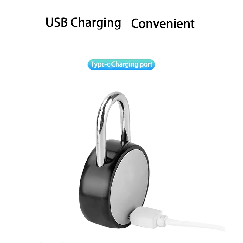 Empreinte digitale intelligente USB Charge rechargeable Berque de porte imperméable Berrouille antivol du boîtier de bagages de sécurité 9908734