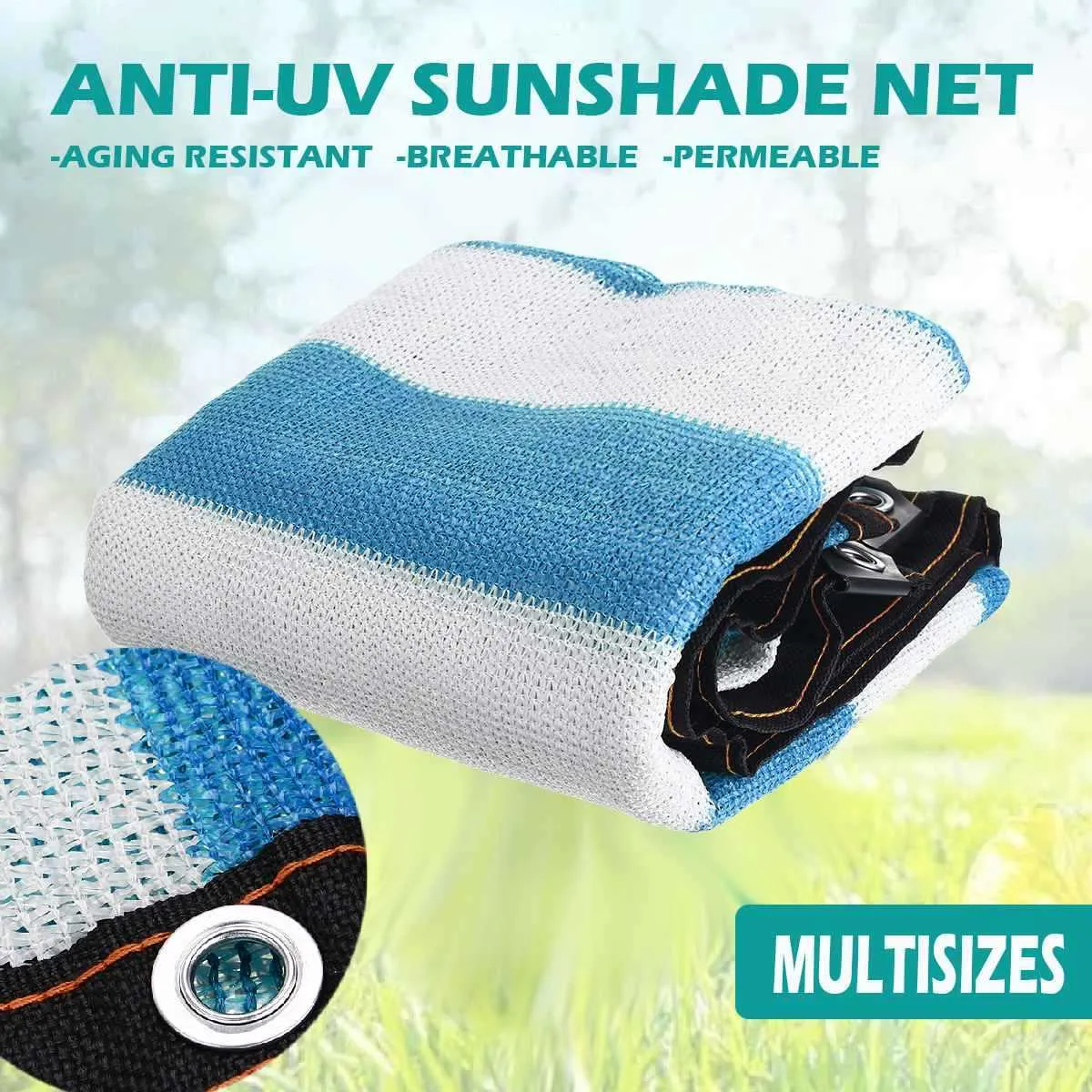 Anti-UV Sun Helter Sunshade Net Открытый Кемпинг Сад Солнцезащитный крем Солнцезащитный Тень Ткань Чистый автомобиль Крышка 80% Скорость затенения Y0706