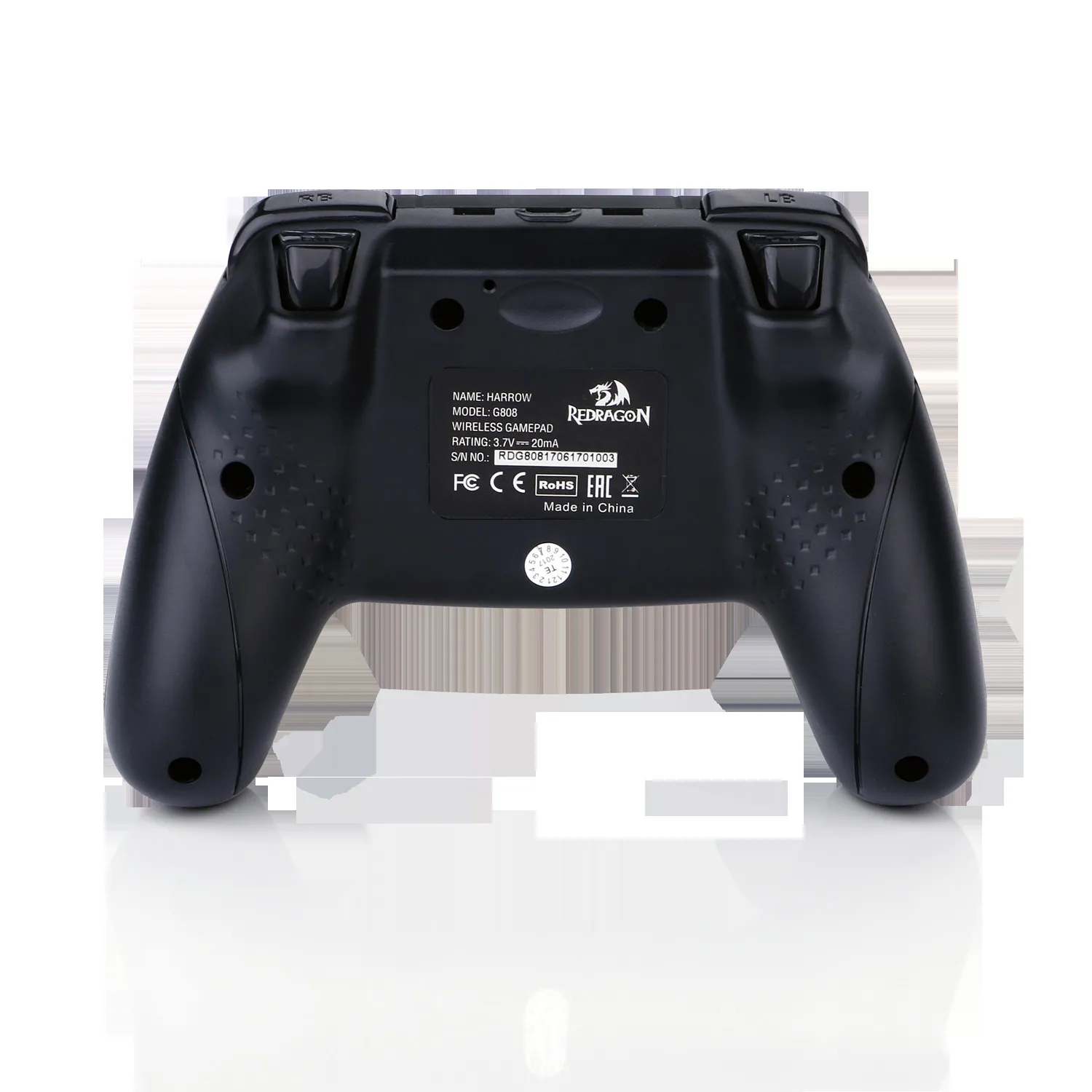 Redramagon G808 Gamepad, PC-spelkontroll, joystick med dubbla vibrationer, harv, Windows PC, PS3, Playstation, Android, Xbox 360