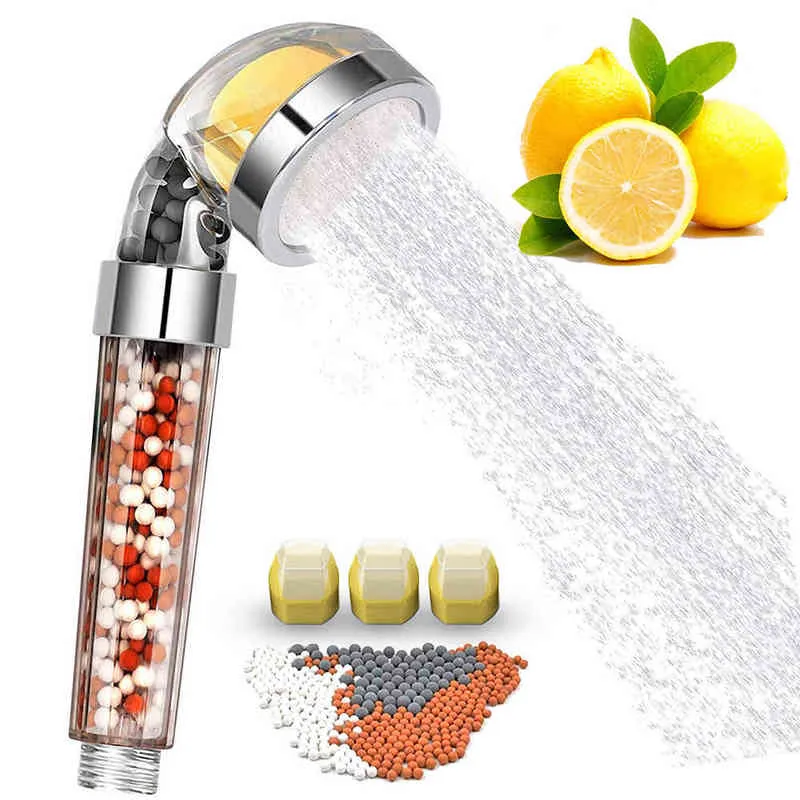 Badrum arom dusch huvud vitamin C citron doft anjon dusch huvud högtryck spara vatten doftfiltrering bad dusch h1209
