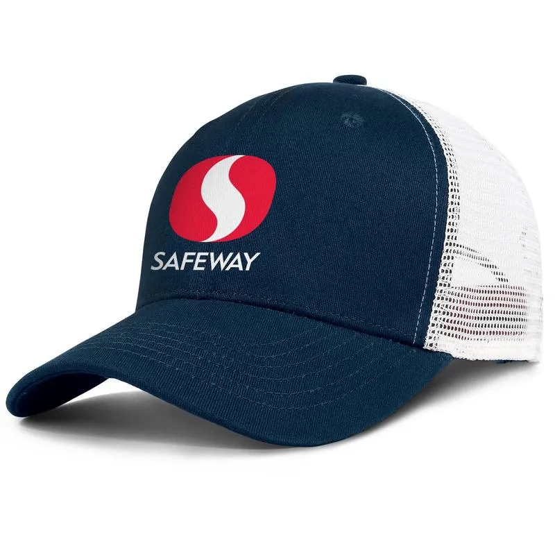 Safeway Inc hommes et femmes réglable camionneur meshcap équipé équipe vierge chapeaux de baseball à la mode chaînes de supermarchés drapeau américain safe2604185
