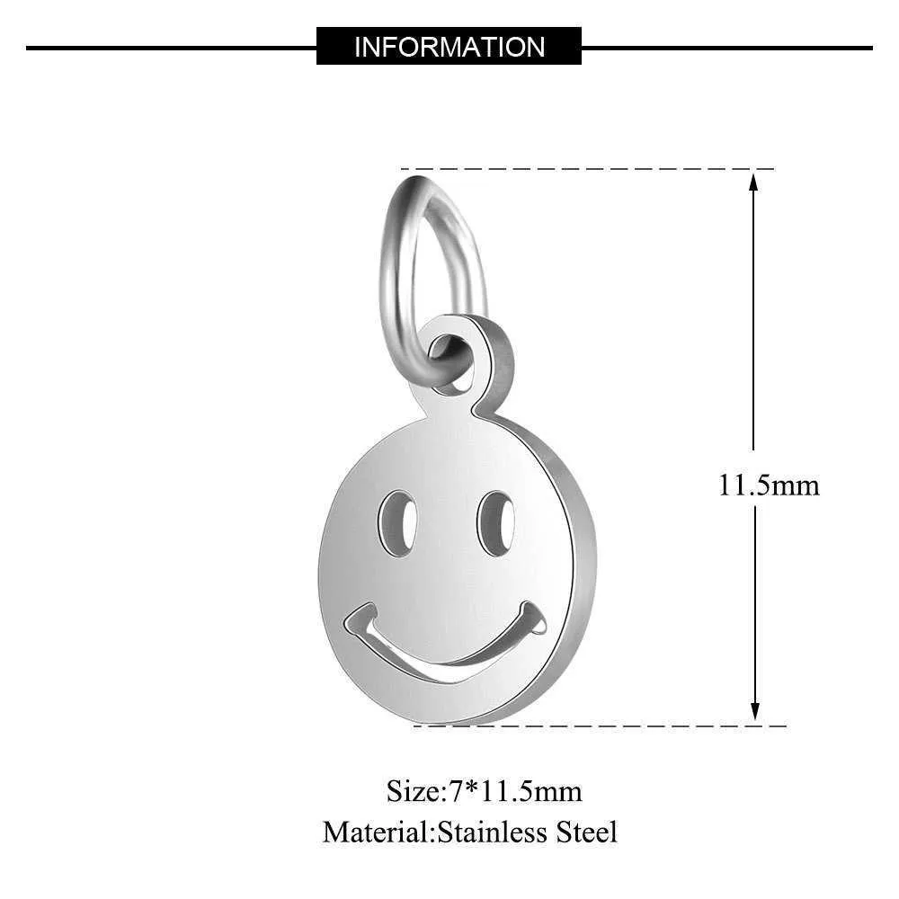 Oro/Acciaio 11,5 mm Fascino Acciaio inossidabile Collana in metallo Ciondolo Accessori gioielli fai da te Commercio all'ingrosso 20 pezzi 2107201143612