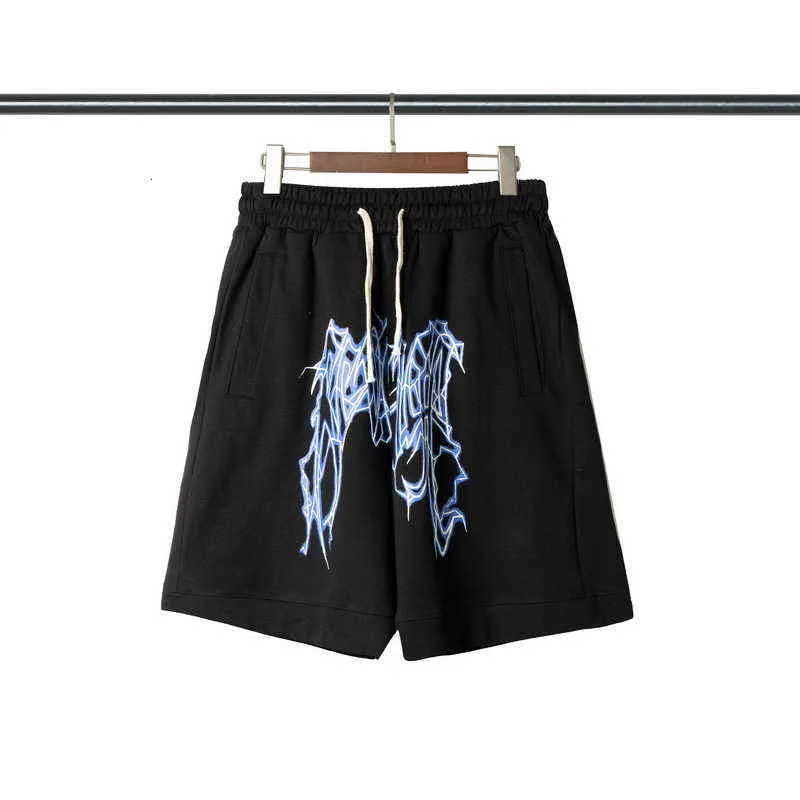 Fashion Summer Brand Revenge Avenger Blue Lightning Men's and Women's Shorts Capris
