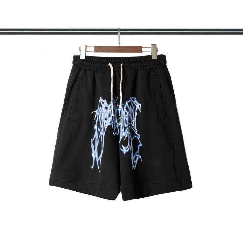 Mode Zomer Merk Revenge Avenger Blue Lightning Heren en Women's Shorts Capris