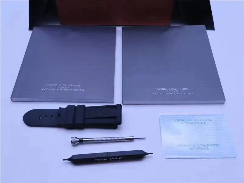 オリジナルマッチングペーパーセキュリティカードギフトバッグパムボックス用のトップウッドウォッチボックスブックレット時計印刷カスタムカードウォッチCAS247G