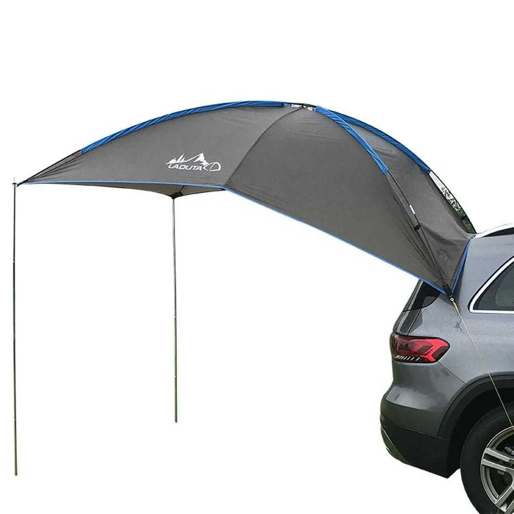 Tente de camping automatique durable imperméable résistant à la déchirure voiture toit côté auvent tentes anti-uv pour la famille en plein air plage voyage Y0706