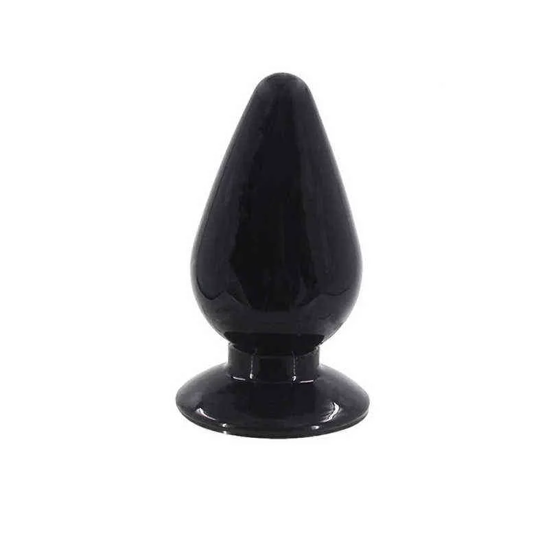 NXY Giocattoli anali Grande medio piccolo set morbido silicone forte aspirazione perline anali trasparenti butt plug inserto BDSM ano giocattoli del sesso m1499262