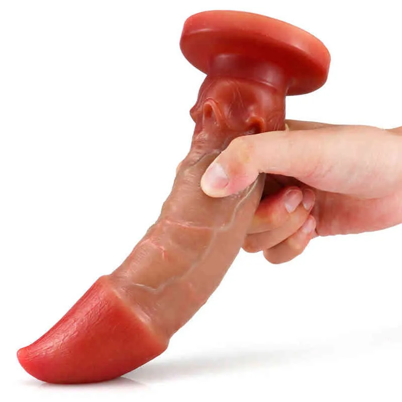 NXY Dildos Anal Brinquedos Pequenos Pequenos Bud Simulação Penis Sensual Gay Feminino Masturbação Expansão Silicone Adulto Fun Produtos 0225