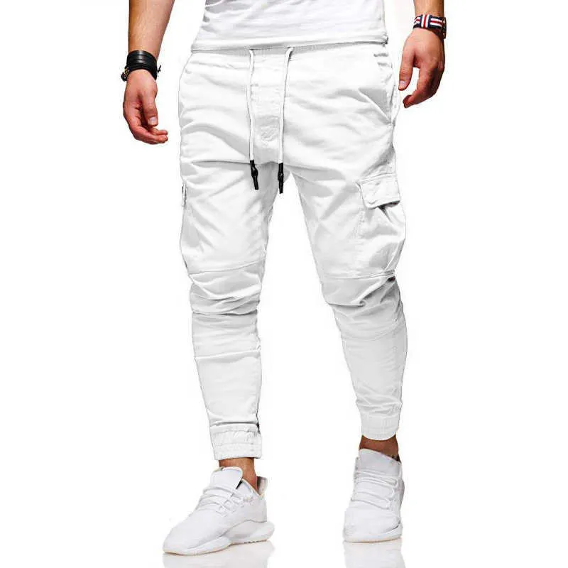 Pantalon de jogging décontracté Pantalon cargo tactique pour hommes Streetwear Survêtement Hip Hop Harem Crayon Pantalon Pantalon de survêtement Pantalon de travail Y0927