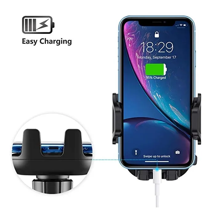 Holder Car Air Vent Mount No Magnetic Mobile Cell Phone Clip Stand Support Smartphone Voiture