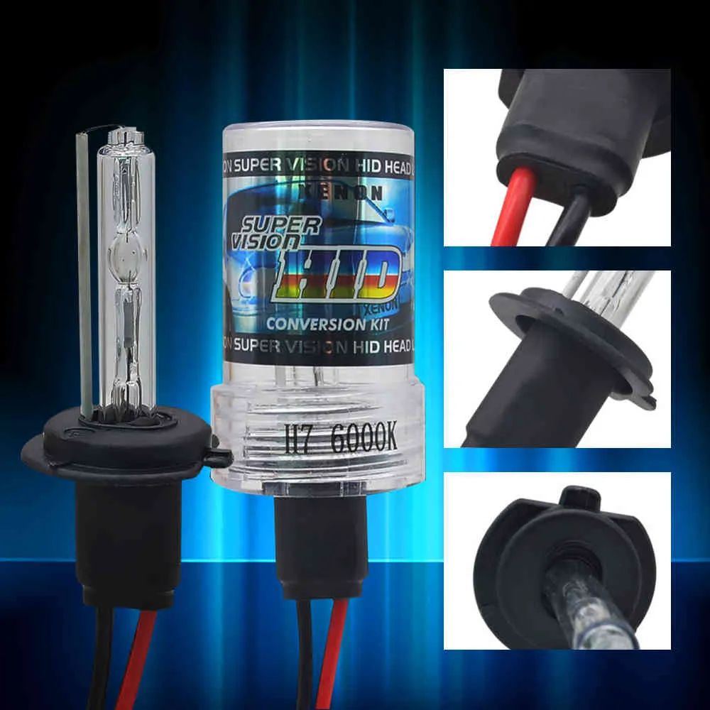 2 stks AC 12V 55W Xenon H7 HID Conversiekit H1 H3 H11 9005 Lamp Auto Auto Koplamp Lamp 3000K 4300K ​​5000K 6000K 8000K 12000K