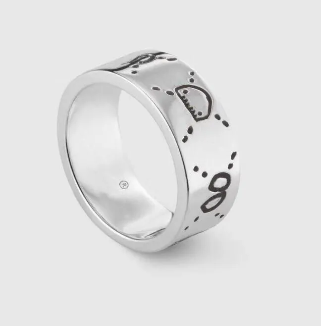 Band Fashion 925 anillos de calavera de plata esterlina moissanite anelli bague para hombres y mujeres Fiesta promesa campeonato amantes de la joyería 274Y