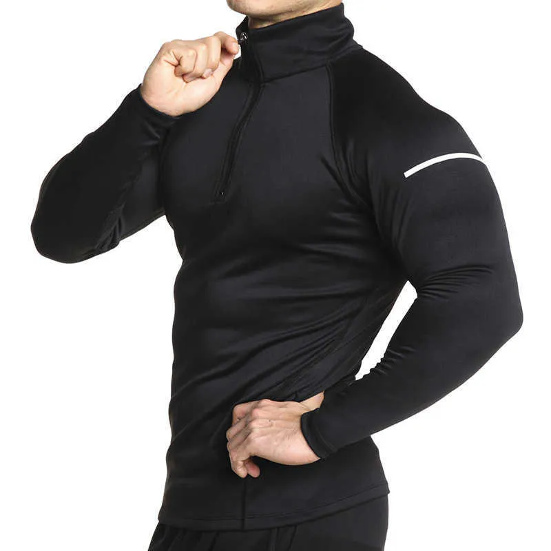 2019 Felpe con cappuccio da uomo con cerniera Fashion Casual palestre maschili fitness Bodybuilding Felpa in cotone abbigliamento sportivo Top coat di marca Y0804