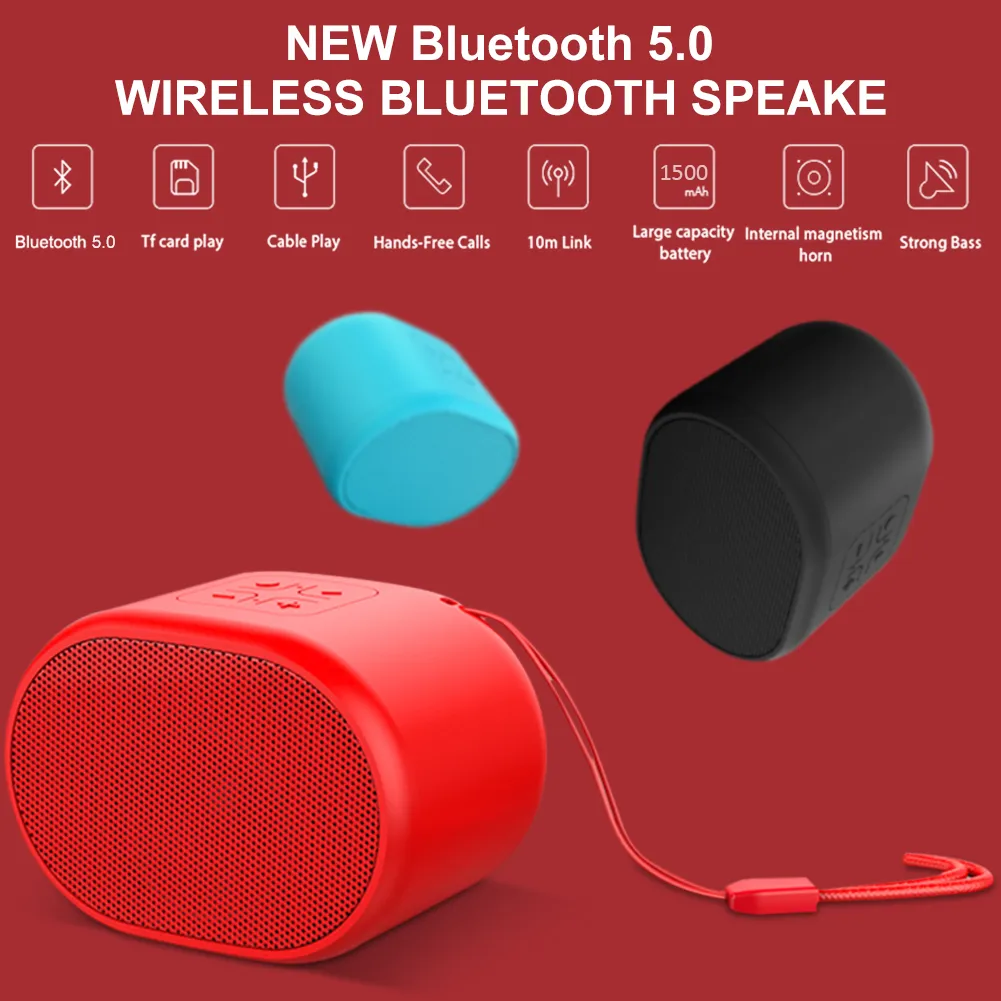 Bluetooth Mini SpeakerワイヤレスポータブルスピーカーO TWSサブウーファー付きTF USBポートMP3音楽プレーヤー4716481