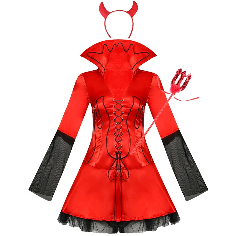 Sexy Costumes Carnival Hot Black Devil Costume Women Vampire Costume