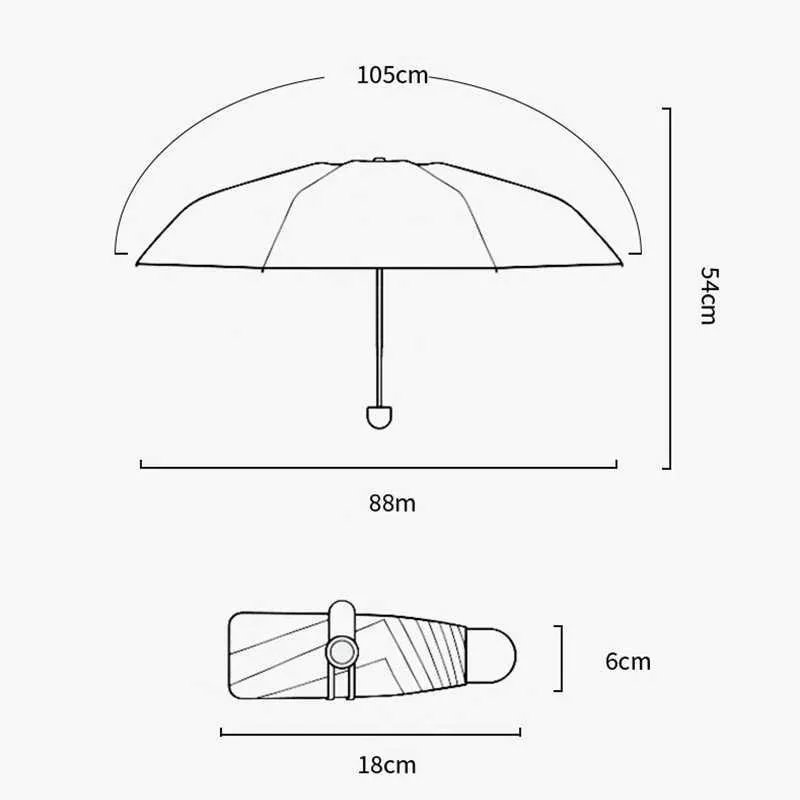 Automatische opvouwbare paraplu voor vrouwen handmatige open winddichte auto regen buiten reizen zon uv mini pocket s parasol 210721