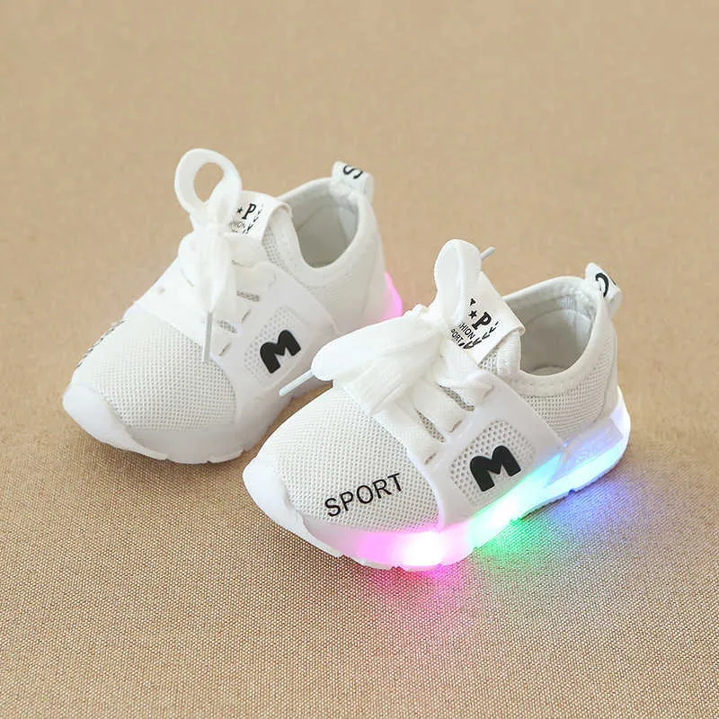 New Luminous Shoes Boys Girls Sport Shoes Baby Flashing LED Lights Fashion Sneakers Toddler's Sports shoes SSH19054 H08285293575