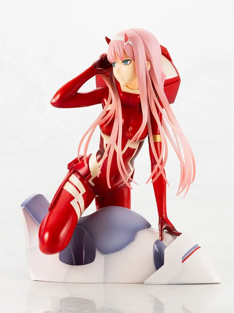 Älskling i Fran Anime -figurerna noll två 02 röda kläder 16 cm sexig tjej figur pvc action figur samling modell dockgåvor x0509743726