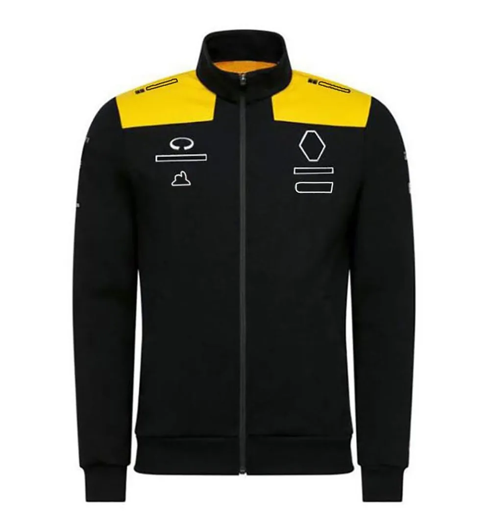 Team F1 Racing Suit Formule 1 Veste zippée à manches longues Automne/hiver Fans Sweat-shirt chaud