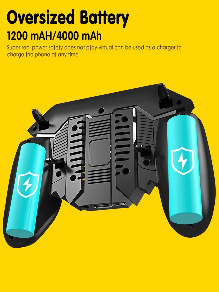 AK77 Phone Cooler Controller With Fan Gamepad Pubg Mobile Trigger Shooter Joystick