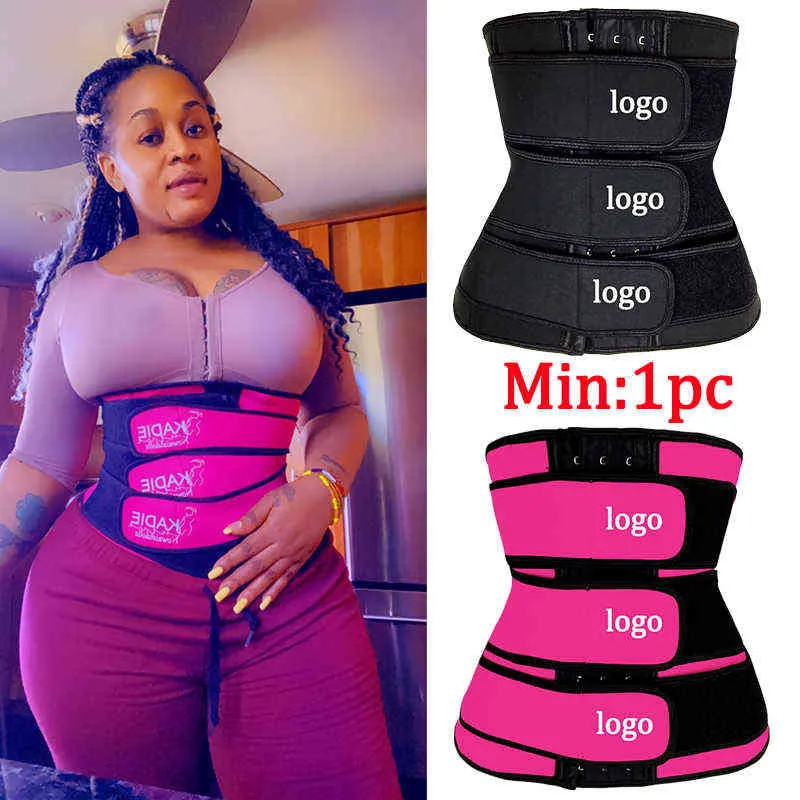 Imprimer taille formateur personnaliser Corset ceinture d'entraînement perdre du poids ceintures Shapewear Fajas corps Shaper minceur contrôle du ventre 2201156886865