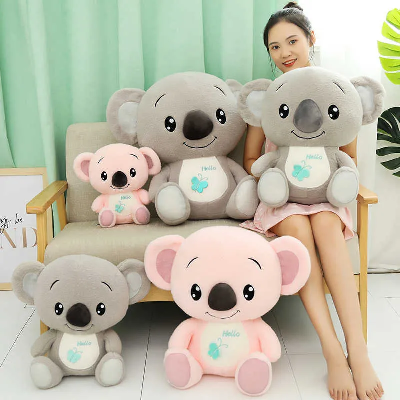 30-60cm Soft Kawaii Australia Animal Koala Plush Toys Stuffed Bear Doll for Kids Children Lovely Christmas Gift 210728