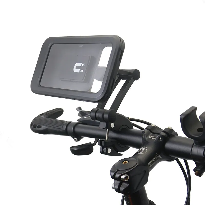 調整可能な防水自転車ホルダーユニバーサルオートバイバイクハンドルバー携帯電話サポートマウントブラケットスマートフォン