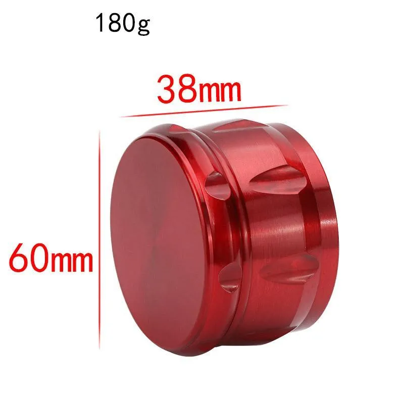 최고 품질 60mm 최신 금속 허브 흡연 분쇄기 향신료 담배 그라인더 프리미엄 드럼 모양 알루미늄 합금 손 뮬러 물 담뱃대