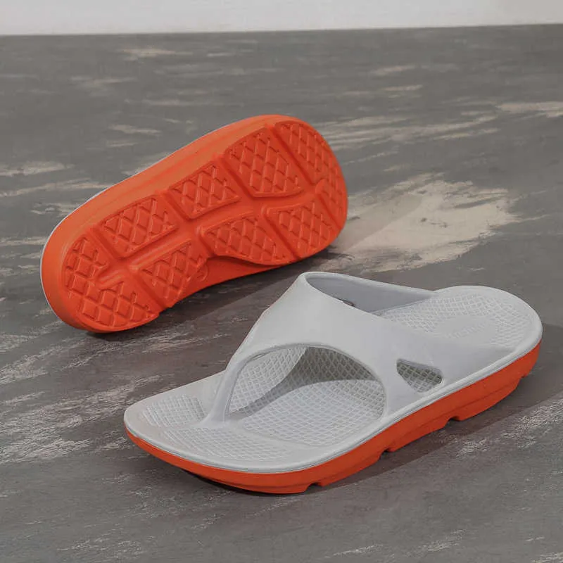 Zyyzym Flip Flop Men Dikke Soled Beach Shoes Arch Slippers Schokabsorptie Slippers Grote EUR 4049 210721