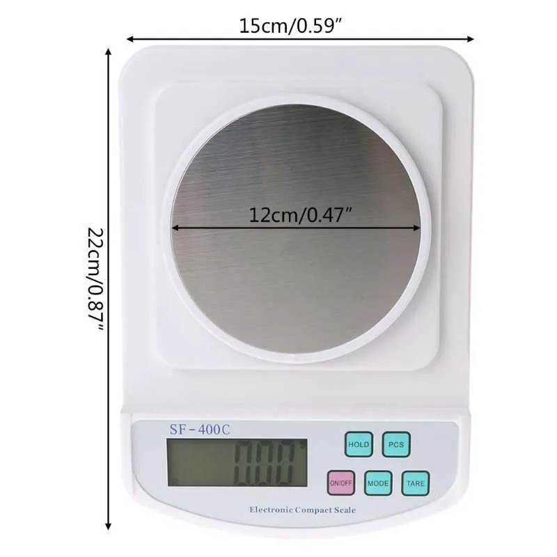 Balance de bijoux électronique numérique LCD de précision Balance de cuisine Balance de café Gramme 500g / 0.01g Balance de milligramme de poids de laboratoire 210927