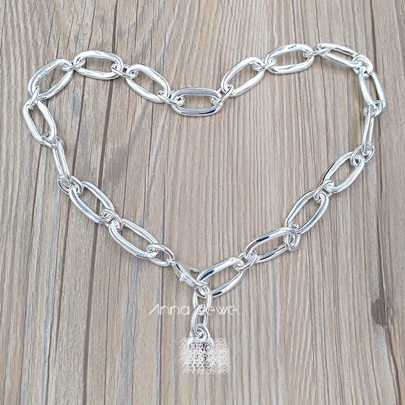 DIY Charm Evil Oog Sieraden Uno de 50 925 Sterling Zilveren Ketting Ketting Voor Vrouwen Mannen Kettingen Lange Sets Kerstverjaardag Geschenken Europa Stijl Hanger Col0729MTL0000U