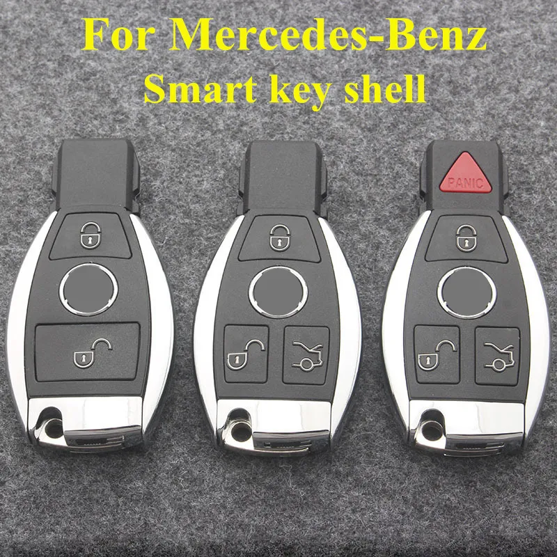 2 3 4 knappar Smart fjärrbilsnyckel för Mercedes Benz Bga Nec C E R S CL GL SL CLK SLK REMOTE NYCKEL FOB268Y