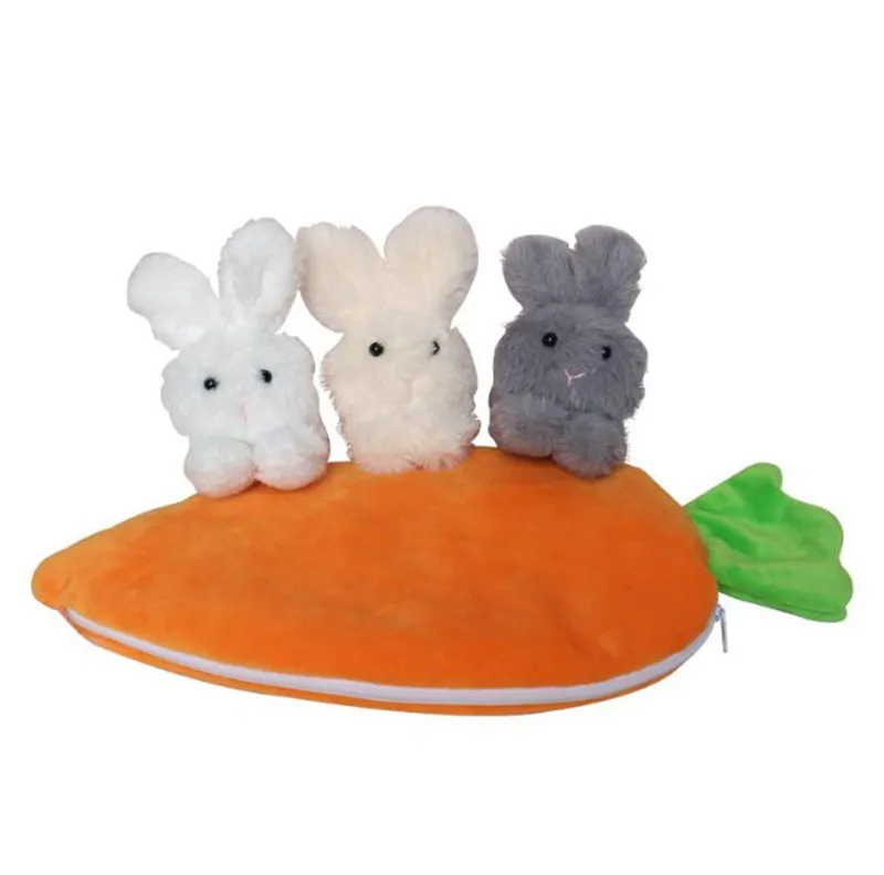 Party Favor Easter Bunny Stuffed Toy Rabbit Carrot Purse Squish Toys for Kids Spring Holiday Partys Bunny Decorations DE106