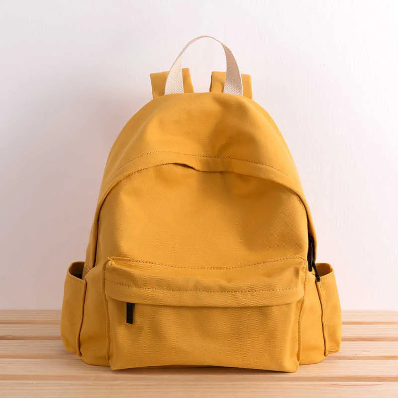 2020 New Women Polyester Cotton Backpack for Women School Bags for Teenage Girs Female Travel Backpack Multi Pocket Mochilas Q0528