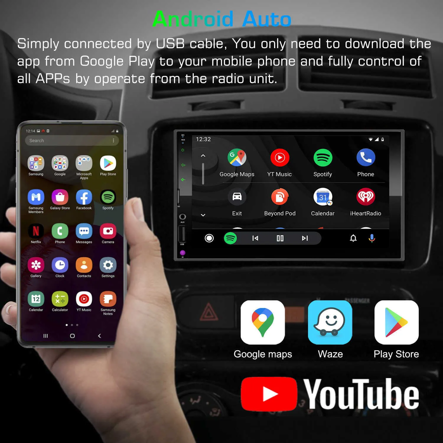 سيارة الصوت 2din carplay راديو 7 